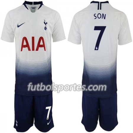 Camisetas Tottenham Hotspur Son 7 Niño Primera Equipacion 2018/2019